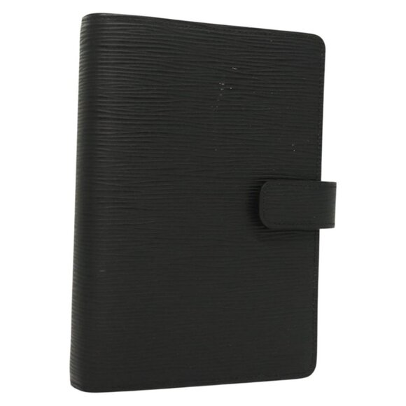 LOUIS VUITTON Epi Agenda MM Day Planner Cover Black R20042 LV Auth bs28377 - Picture 1 of 16